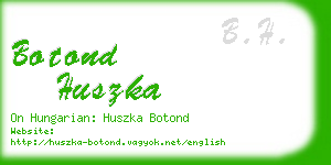 botond huszka business card